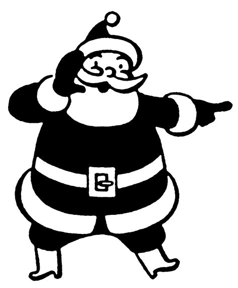 black and white christmas images clip art